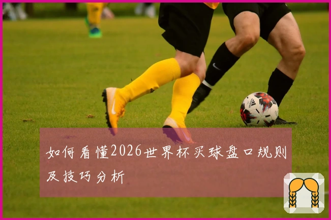 如何看懂2026世界杯买球盘口规则及技巧分析